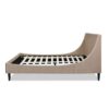 Aspen - Queen Vertical Tufted Modern Headboard Platform Bed Set - Mink Beige - Image 3