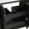 Freestanding Bathroom Vanity Combo With Ceramic Sink Shaker Style Vanities 2 Doors And 2 Drawers - Black - Image 19