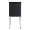 (Set of 2) Backrest Chairs With Metal Legs, They Are Ideally Suited For Minimalist And Contemporary Home Styles - Black / Silver - Image 18