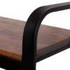 Coat Rack, Hall Tree With Shoe Bench For Entryway, Entryway Bench With Coat Rack, 4 In 1, With 9 Removable Hooks - Rustic Brown / Black - Image 6