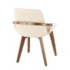 Cosmo - Mid-Century Chair - Walnut / Cream - Image 3