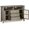 Kitchener - Tall TV Media Stand - Distressed Gray - Image 8