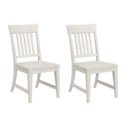 Haidel - Slat Back Dining Chairs (Set of 2) - White