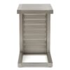 Aluminum Outdoor Side Table, C Shaped End Table, Outside Small Table For Patio - Silver - Image 12