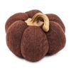 Pumpkin Ornament Decor For Holiday Harvest Festival Fall Festival & Thanksgiving (Set of 2) - Dark Brown - Image 3