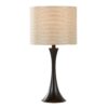 Lenuxe - Contemporary Table Lamp (Set of 2) - Oil Rubbed Bronze / Natural - Image 3