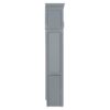 Full Size Murphy Wall Bed With Top Cabinets Space Saving - Gray - Image 11