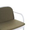Luna - Outdoor Patio Loveseat - White / Green - Image 13