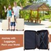 Hardshell Luggage Sets 4 Pieces + Bag Spinner Suitcase With Tsa Lock Lightweight - 16" / 20" / 24" / 28" Luggages - Brown / White - Image 7