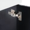 Modern Floating Bathroom Vanity With Ceramic Basin, Perfect For Small Bathrooms, Left Side Storage - Black - Image 11