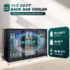 Beverage Refrigerators Cooler 53" 3 Glass Door Back Bar, 480 Cans Commercial Display Bar Fridge For Beer Wine And Drink 11.3 Cu.Ft - Black - Image 4