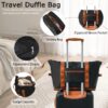 Hardshell Luggage Sets 3 Piece Carry - On Suitcase Double Spinner Wheels With Tsa Lock - Black - Image 4