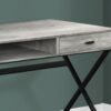 Computer Desk For Home Office, Laptop, Storage Drawers, Contemporary - Gray - Image 2