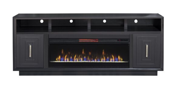 Sunset - Electric Fireplace TV Stand For TVs Up To 95" - Black