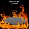 24" Round Tempered Glass Table Top Glass 1 / 4" Thick Round Polished Edge - Black - Image 3