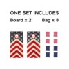 4X2 Ft Large Size Cornhole Board (Set of 2), Outdoor Game Board Set With 8 Bean Bags, Perfect For Lawn, Backyard, Beach, Park - Blue / White / Red - Image 12