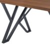 5 Pieces Contemporary Dining Set With Table - Brown / Black / Walnut - Image 17