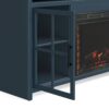 Nantucket - Fireplace TV Stand Console For TVs Up To 85" - Blue Denim / Whiskey - Image 6