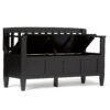 Brooklyn - Entryway Storage Bench - Black - Image 2