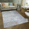 Nova - 2'7" X 7' Polypropylene Area Rug - Multi / White - Image 4