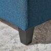 Nebulous - Fabric Upholstered Ottoman With Storage And Diamond Tufted Seat - Navy Blue - Image 8