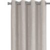 2 Pieces Set, Curtain Panel, Room Darkening, Grommet, Micro Suede, Versatile Use - Ivory - Image 5