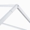 Full Size Metal House Bed With Fence And Door - White - Image 15