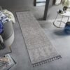 Guros - 2' X 8' Traditional Indoor / Outdoor Area Rug - Gray / White - Image 2