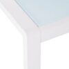 Contemporary Cape Coral Side Table With Tempered Glass Top - White - Image 9