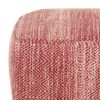Nate - Square Pouf - Patterned Maroon Melange - Image 2