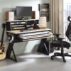 Eleazar - Music Recording Studio Desk - Natural Oak - Image 8
