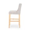 Vienna - Contemporary Tufted Wingback Counter Stools, (Set of 2) - Light Gray / Natural - Image 10