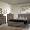 5 Drawer Chest - Antique Brown / Gray - Image 7