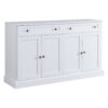 Kitchen Sideboard Storage Buffet Cabinet With 2 Drawers & 4 Doors Adjustable Shelves For Dining Room, Living Room - White - Image 12