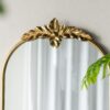 Arched Wall Mirror With Metal Frame, Wall Mirror For Living Room Bedroom Hallway - Gold - Image 10