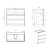 Alice - 36" Bathroom Vanity With Sink, Large Storage Freestanding Bathroom Vanity For Modern Bathroom, One-Piece Sink Basin Without Drain And Faucet - Gray / White - Image 8