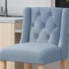 Ethereon - Fabric Tufted Counter Stool (Set of 2) - Light Blue - Image 9