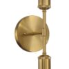 Reverie - Double Lights Bathroom Wall Sconce Over Mirror - Clear / Gold - Image 2