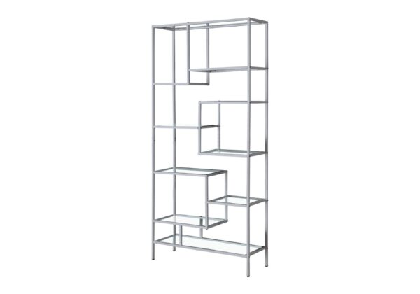Bookshelf, Bookcase, Etagere, For Office, Contemporary & Modern - Silver