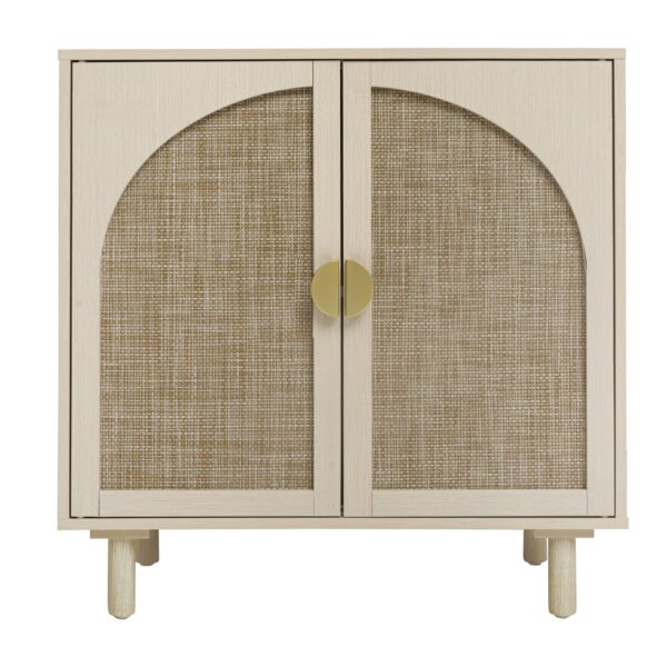 2 Door Cabinet, For Bedroom - Natural