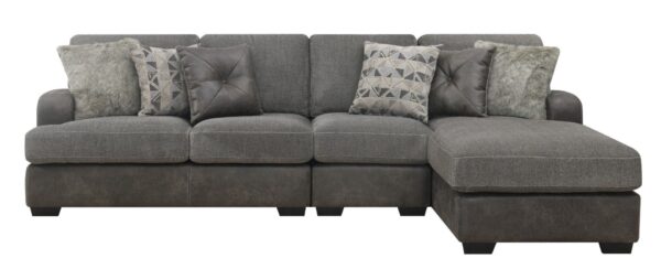 Grennburg - Modular 3 Piece Chaise Sectional - Gray