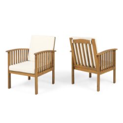 Casa - Acacia Club Chair Coastal Classic Outdoor Seating - Brown