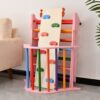 Gardenia - Pikler Triangle Set Montessori Toddler Climbing Toys Indoor, 2 Piece Baby Climbing Gym Indoor Playground - Pink - Image 2