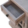 Glazed Bedside Table - Stone White - Image 9