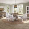 Round Dining Extendable Dining Table - Sand - Image 8