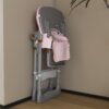 Adjustable Baby High Chair 0 - 6 Years, Portable Infant Feeding Seat With Safety Belt, Silent Lockable Wheels - Pink - Image 7