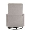 Modern Upholstered Rocker Nursery Chair Plush Seating Glider Swivel Recliner Chair - Tan - Image 16