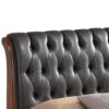 Queen Storage Bed Elegant Transitional - Oak - Image 5