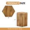 Modern Coffee Table With Complex Texture Patterns, Stylish And Durable Design - Wood - Image 5