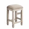 Console Table With 4 Stools - Antique White - Image 3